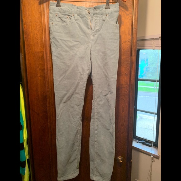 J. Crew Pastel Blue Corduroy Pants - Picture 1 of 2